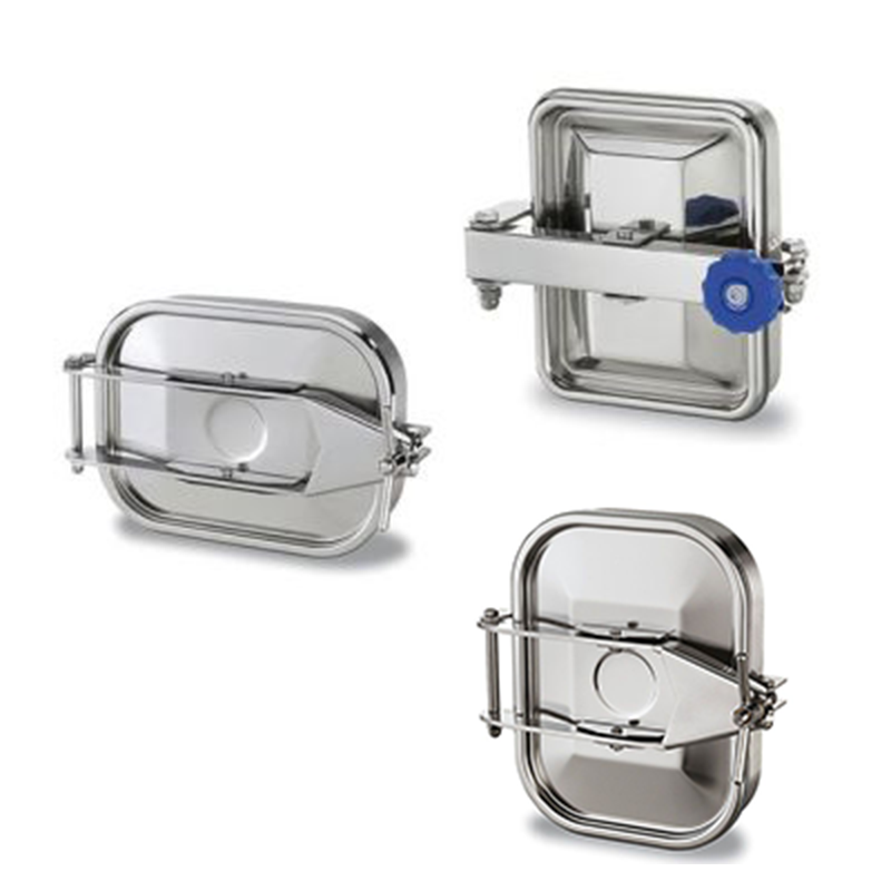 Rectangular manway doors